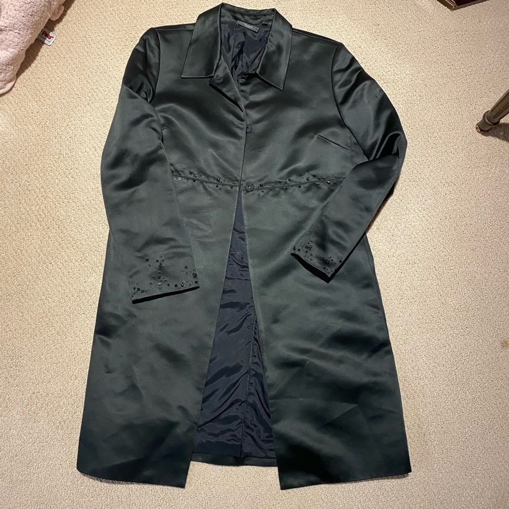 Tahari women’s long jacket with sequins